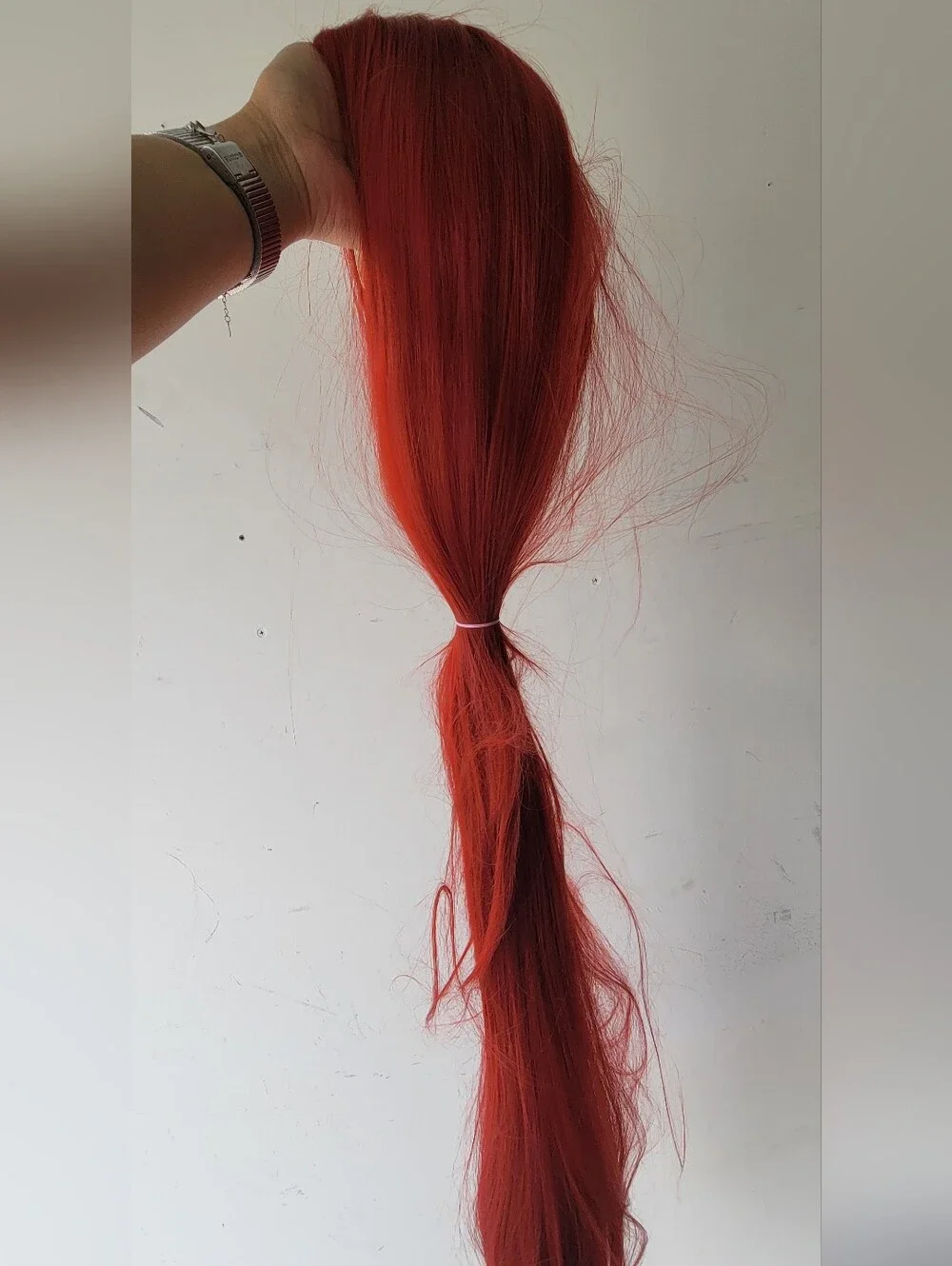 Cosplay Vibrant Long Red Synthetic Hair Wig!